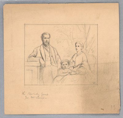 رسم، دراسة لـ"عرض تيتيان، 1872 بواسطة دانييل هنتنغتون