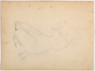 رسم، امرأة راكعة، حوالي عام 1852 بواسطة دانييل هنتنغتون