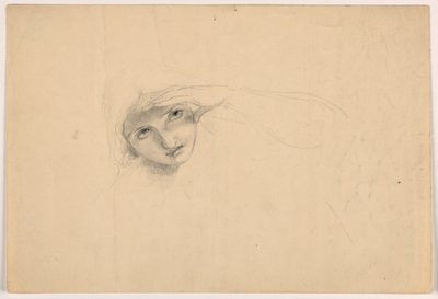 رسم، امرأة تحمي عينيها، حوالي عام 1844 بواسطة دانييل هنتنغتون