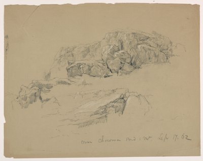 Rock Ledge بالقرب من Chocorua Pond and Mountain بواسطة دانييل هنتنغتون