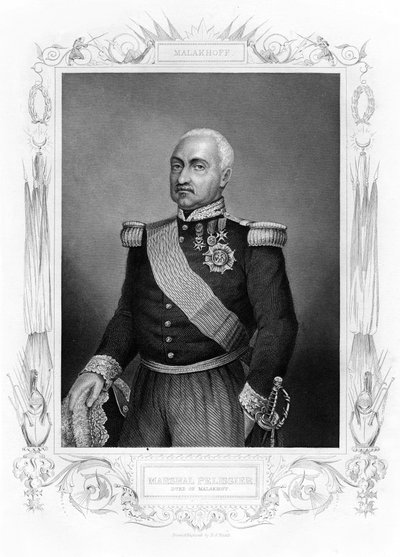 Aimable Jean Jacques Pelissier ، دوق Malakoff ، مارشال فرنسا ، القرن التاسع عشر. بواسطة دانيال جون باوند