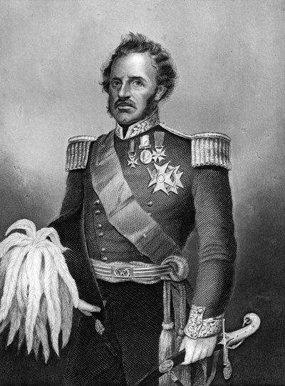 الجنرال السير دي لاسي إيفانز ، جندي بريطاني ، 1857 بواسطة دانيال جون باوند