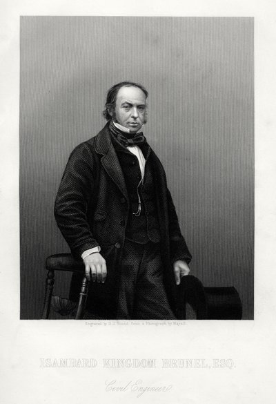 Isambard Kingdom Brunel ، مهندس بريطاني ، c1880. بواسطة دانيال جون باوند