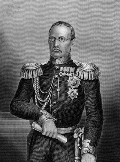 الأمير جورتشاكوف ، جندي روسي ، 1857 بواسطة دانيال جون باوند