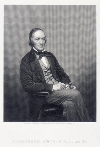 السير ريتشارد أوين ، عالم الحيوان الإنجليزي ، c1860. بواسطة دانيال جون باوند