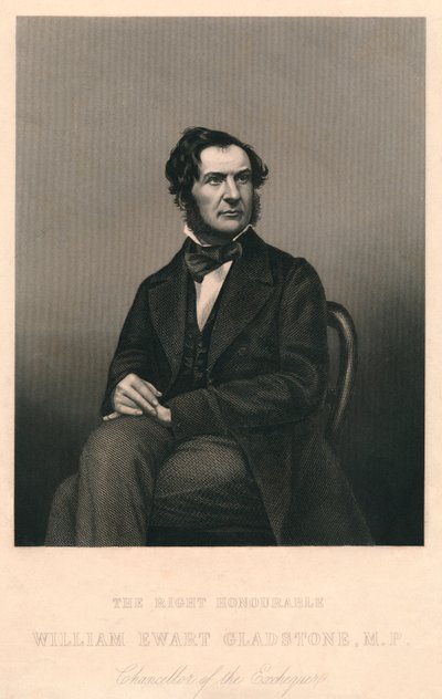الشرفاء ويليام إيوارت جلادستون ، النائب ، 1859. بواسطة دانيال جون باوند