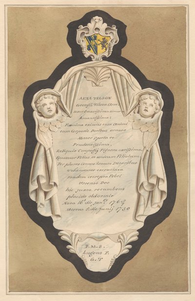 The Environs of London ، Vol.II: Memorial to Anna Tilson من Hampton Church بواسطة دانيال ليسونز