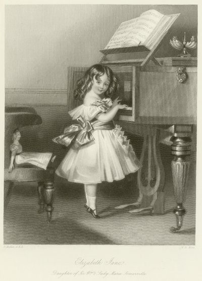 السيدة اليزابيث جين سمرفيل بواسطة Daniel Maclise