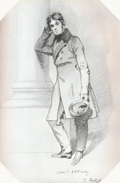 صورة لتوماس كارليل ، مؤرخ وفيلسوف ، c1830 بواسطة دانيال ماكليز