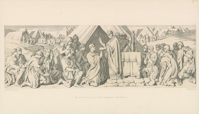 عشية ما قبل المعركة. التقوى التقية للنورمان بواسطة Daniel Maclise