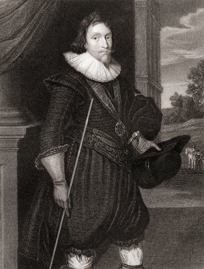 صورة لجيمس هاميلتون (1589-1625) ماركيز هاميلتون الثاني ، من "صور بريتيش بورتس" ، 1823 بواسطة دانيال ميتينز