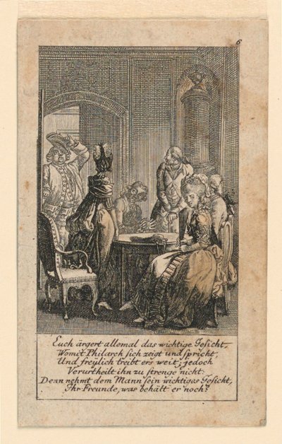 تضخم ، رسم توضيحي لـ "Königl: Grosbrit [Anian] تقويم الأنساب لعام 1780 سنة Lauenberg بواسطة JG Berenberg" بواسطة دانيال نيكولاوس شودويكي
