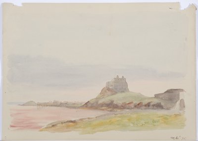 Holy Island ، 1895 (قلم رصاص ومرحاض على ورق) بواسطة دانيال أوليفر
