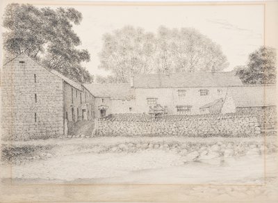 ميرتون هول ، Appleby ، c.1916 (فحم وقلم رصاص على البطاقة) بواسطة دانيال أوليفر