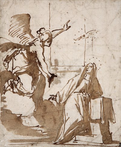 إعداد رسم البشارة لدانييل كريسبي (1598-1630) مجموعة ماركورا من القرن السابع عشر بواسطة دانييلي كريسبى