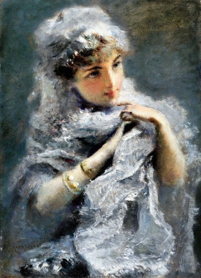 الفتاة الإنجليزية 1886. بواسطة دانييل رانزوني