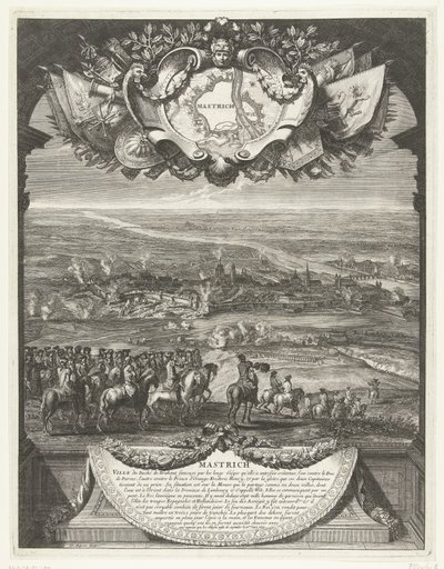 احتلال الفرنسيين لماستريخت في 30 يونيو 1673 ماستريش (العنوان على الكائن) Grandes Conquêtes du Roi (عنوان المسلسل) بواسطة سيباستيان لوكلير (الأول)