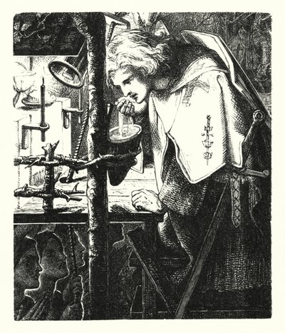 Sir Galahad (engraving) بواسطة دانتي جابرييل (بعد) روسيتي