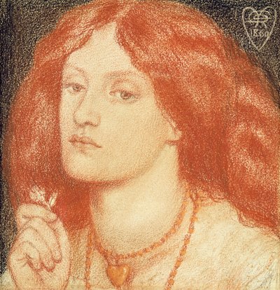 Portrait of Elizabeth Siddal (1834-62) بواسطة دانتي جابرييل تشارلز روسيتي