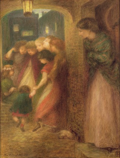 باب الذاكرة 1864 (طباشير ملونة على الورق) بواسطة دانتي جابرييل تشارلز روسيتي
