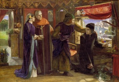 دانتي يرسم ملاكًا في ذكرى وفاة بياتريس ، 1853 بواسطة دانتي جابرييل روسيتي