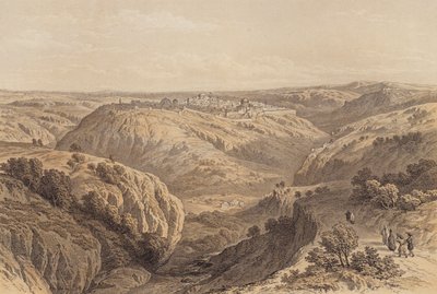 القدس من الجنوب (لون ليثو) بواسطة ديفيد (بعد) روبرتس