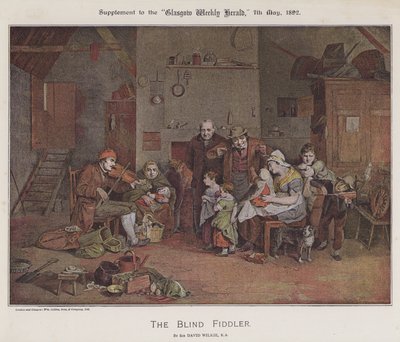 The Blind Fiddler (لون ليثو) بواسطة ديفيد (بعد) ويلكي