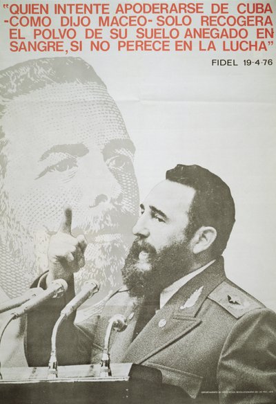 Poster featuring Fidel Castro بواسطة WG (بعد) ثاير