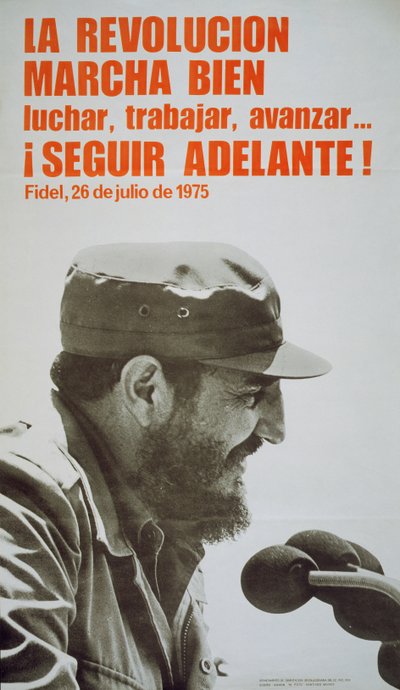 Poster featuring Fidel Castro بواسطة WG (بعد) ثاير