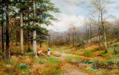 في The Long Mynd ، تشيرش ستريتون ، 1907. بواسطة ديفيد بيتس