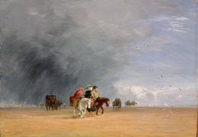عبور الرمال ، 1848 بواسطة ديفيد كوكس