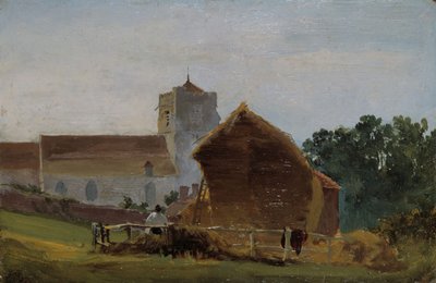 كنيسة جميع القديسين ، هاستينغز ، 1812. بواسطة ديفيد كوكس الأكبر