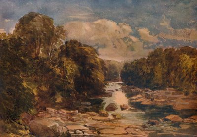 Rokeby on the Tees ، c1841 بواسطة ديفيد كوكس الأكبر