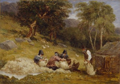قص الأغنام 1849. بواسطة ديفيد كوكس الأكبر