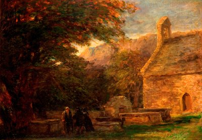 الكنيسة ، Bettws-y-Coed ، ١٨٤٤-١٨٥٦. بواسطة ديفيد كوكس الأكبر