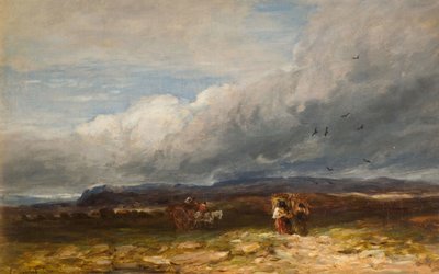 جامعي الخث 1850. بواسطة ديفيد كوكس الأكبر