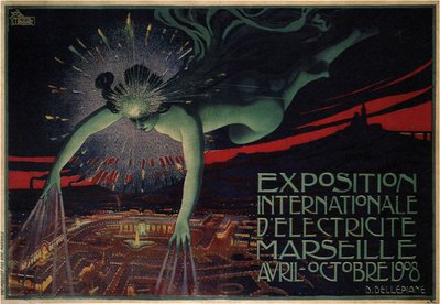 المعرض الدولي للكهرباء ، مرسيليا ، 1908 بواسطة ديفيد Dellepiane