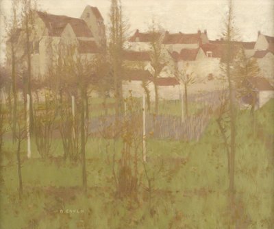 Grez من النهر ، c.1896 بواسطة ديفيد جولد