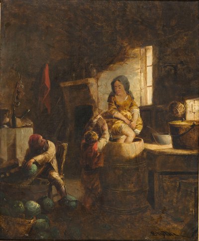 صنع كروت ، حوالي 1859 (زيت على قماش) بواسطة ديفيد جيلمور بليث