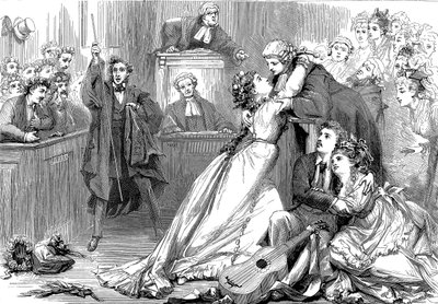 مشهد من المحاكمة من قبل لجنة التحكيم ، 1875 بواسطة ديفيد هنري فريستون