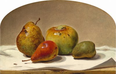 ثلاثة كمثرى وتفاحة ، 1857. بواسطة ديفيد جونسون