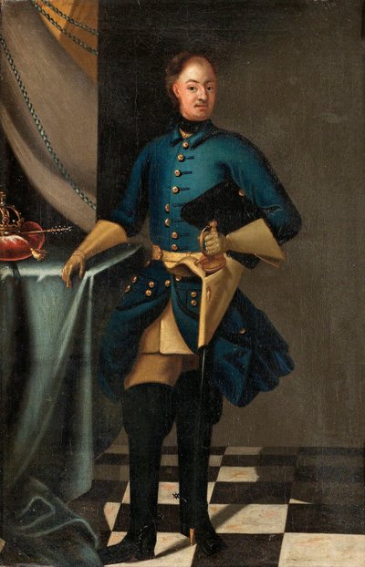 صورة لملك السويد تشارلز الثاني عشر 1682-1718 ، ج. 1716 بواسطة ديفيد كرافت من