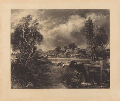 قفل على ستور بواسطة David Lucas after John Constable