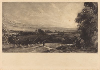 غروب الشمس الخريفي بواسطة ديفيد لوكاس بعد جون كونستابل