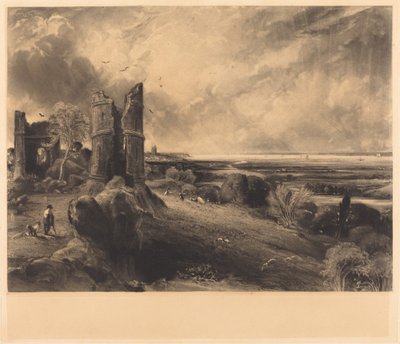 قلعة هادلي (طبق كبير) بواسطة David Lucas after John Constable
