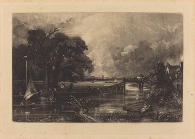 نهر ستور بواسطة David Lucas after John Constable
