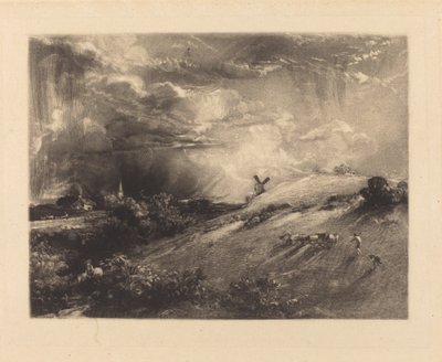 بعد ظهر الصيف ، بعد الاستحمام بواسطة David Lucas after John Constable