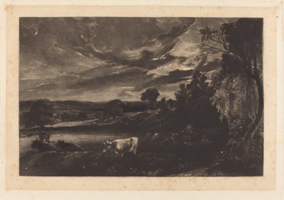 مساء الصيف بواسطة David Lucas after John Constable