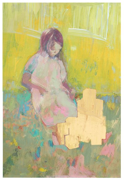 Girl and Building Blocks, 2016 بواسطة ديفيد ماكونوتشي