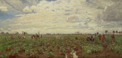 العمال الميدانيون ، هولندا ، 1880 بواسطة ديفيد موراي